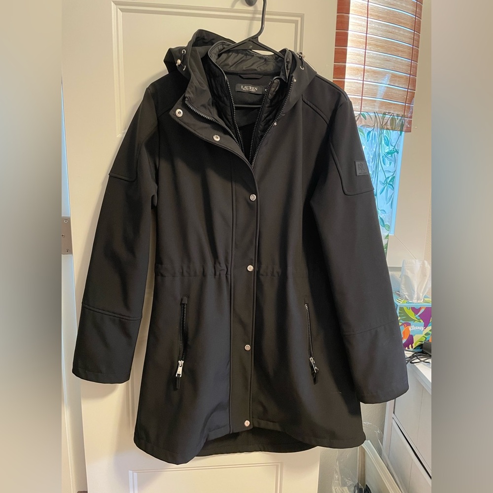 Ralph Lauren Rain Jacket Black Women's Jacket